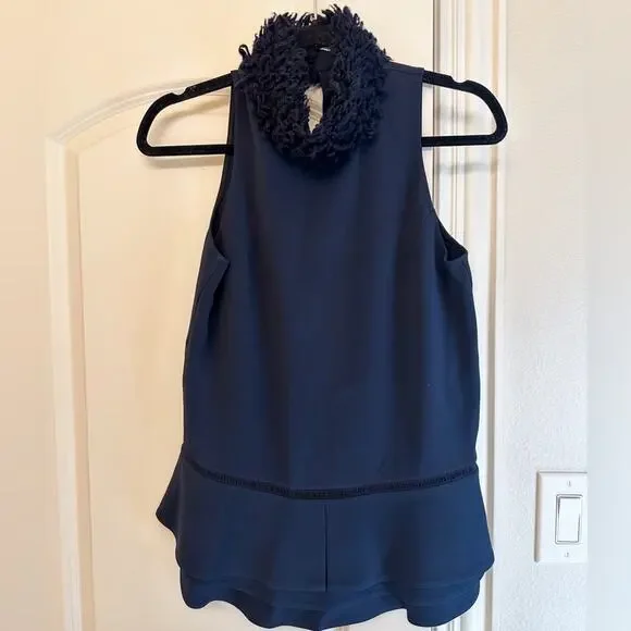 JONATHAN SIMKHAI Turtleneck Fur Top - Picture 3 of 5